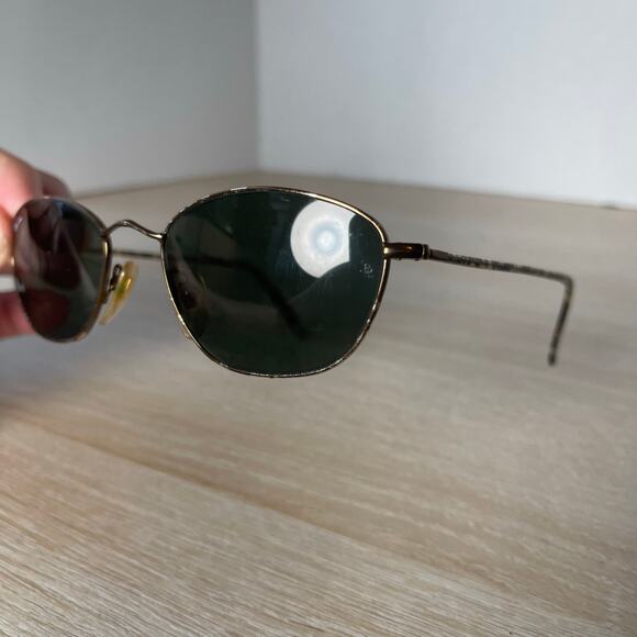 Vintage B&L Ray-Ban W2656 PPAS Sunglasses Slim Line Marble Brown RARE! - Picture 13 of 14